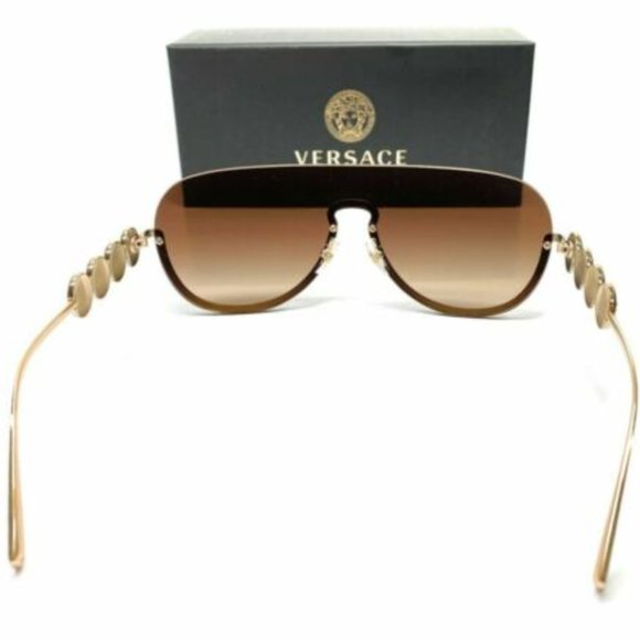 Versace Women\'s Gold and Brown Sunglasses!